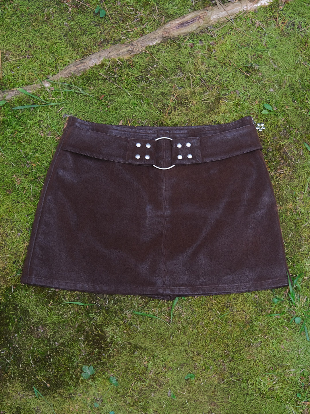 Winona Mini Skort - Mocha Suede