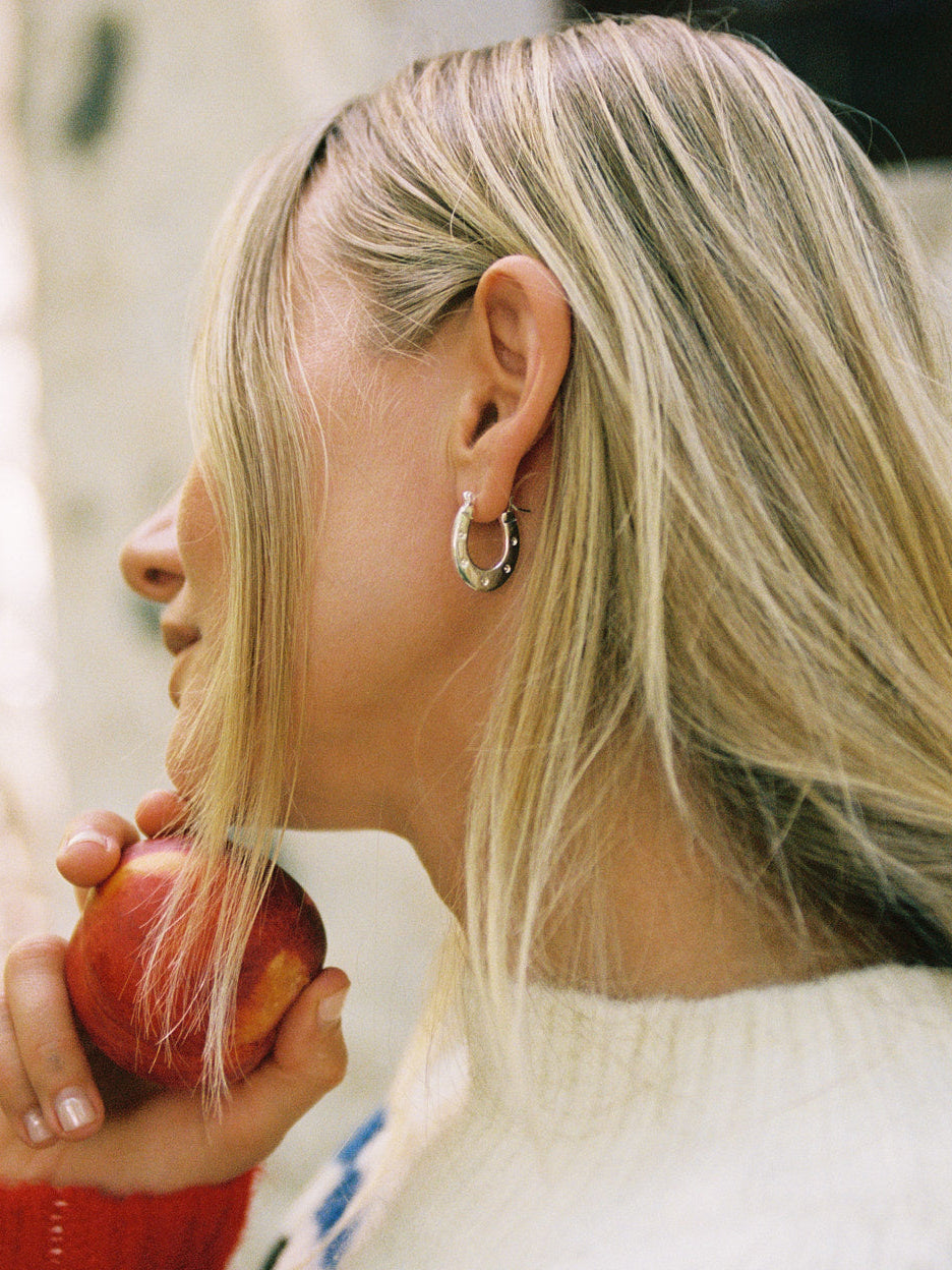 Horseshoe Earrings - Silver