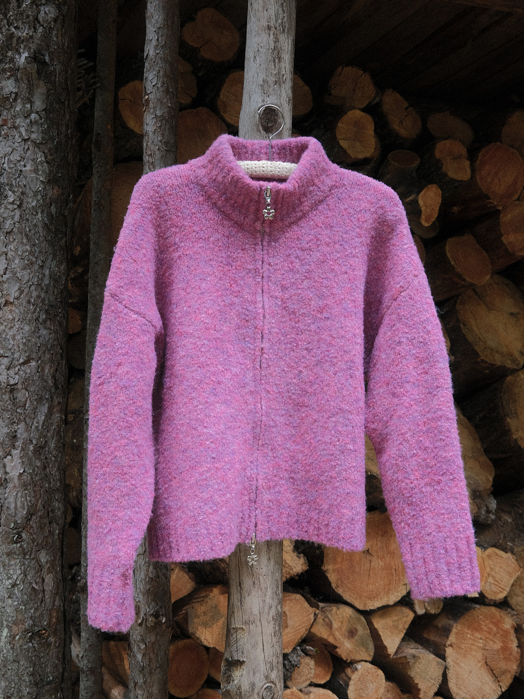 Gemma Zip Up - Pink Marble – Lisa Says Gah