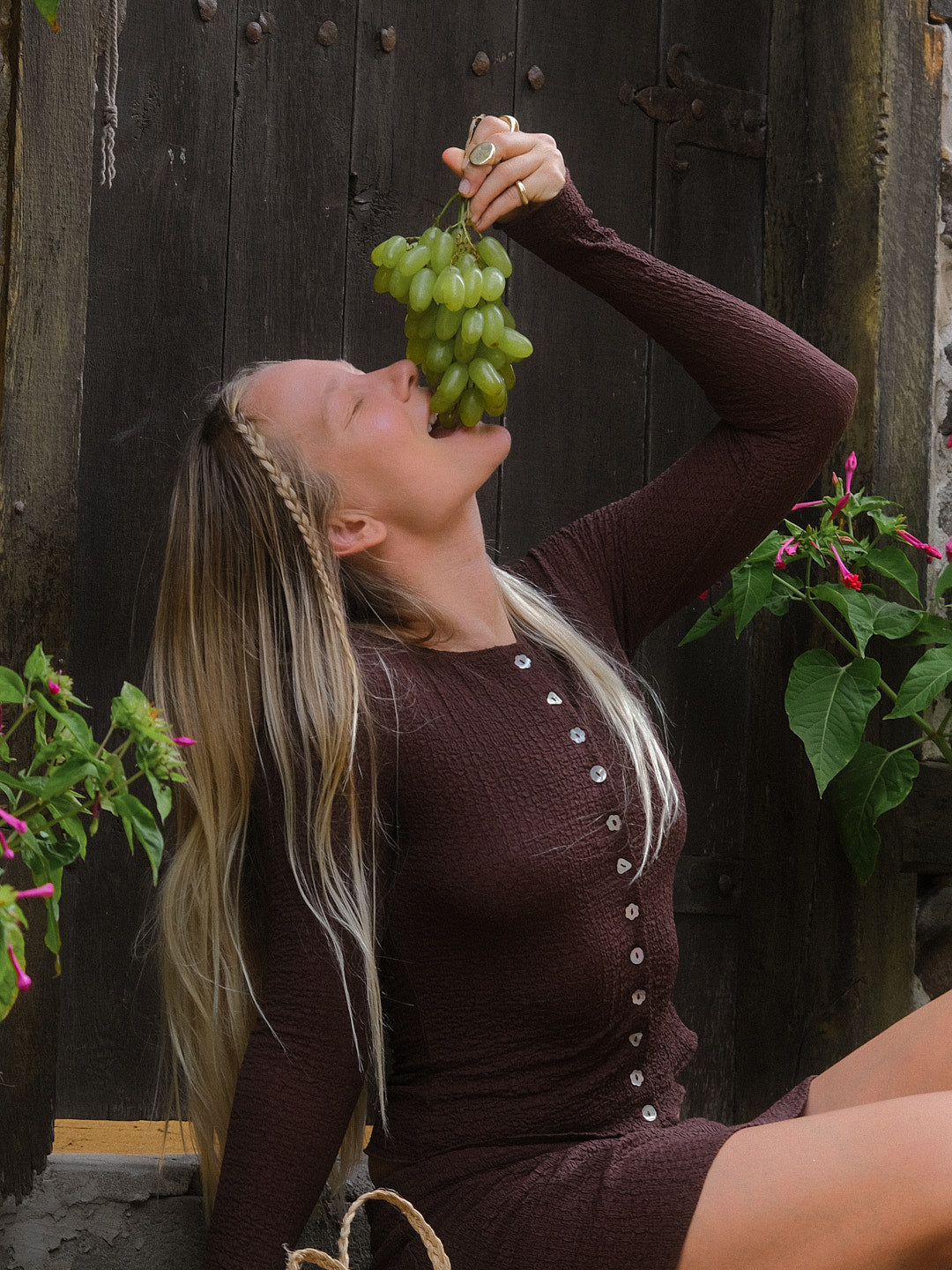 Summer Long Sleeve Top - Saddle