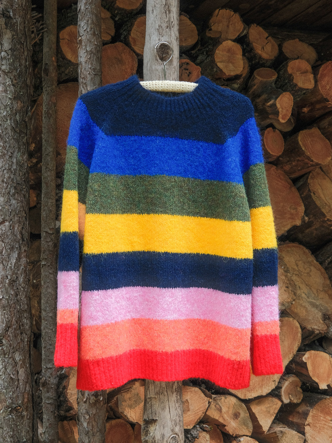 Louise Mockneck Sweater - Rainbow – Lisa Says Gah