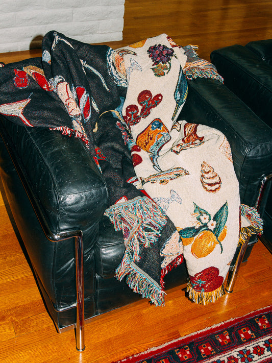 Archie Throw Blanket - Set The Table Caviar