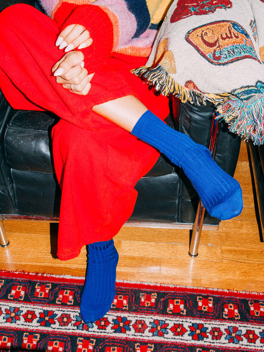 Her Socks - Cobalt