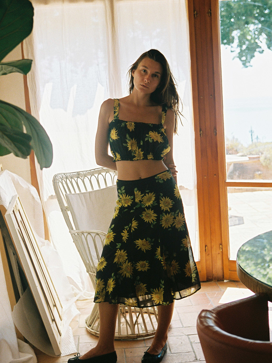 Addison Top - Golden Flower