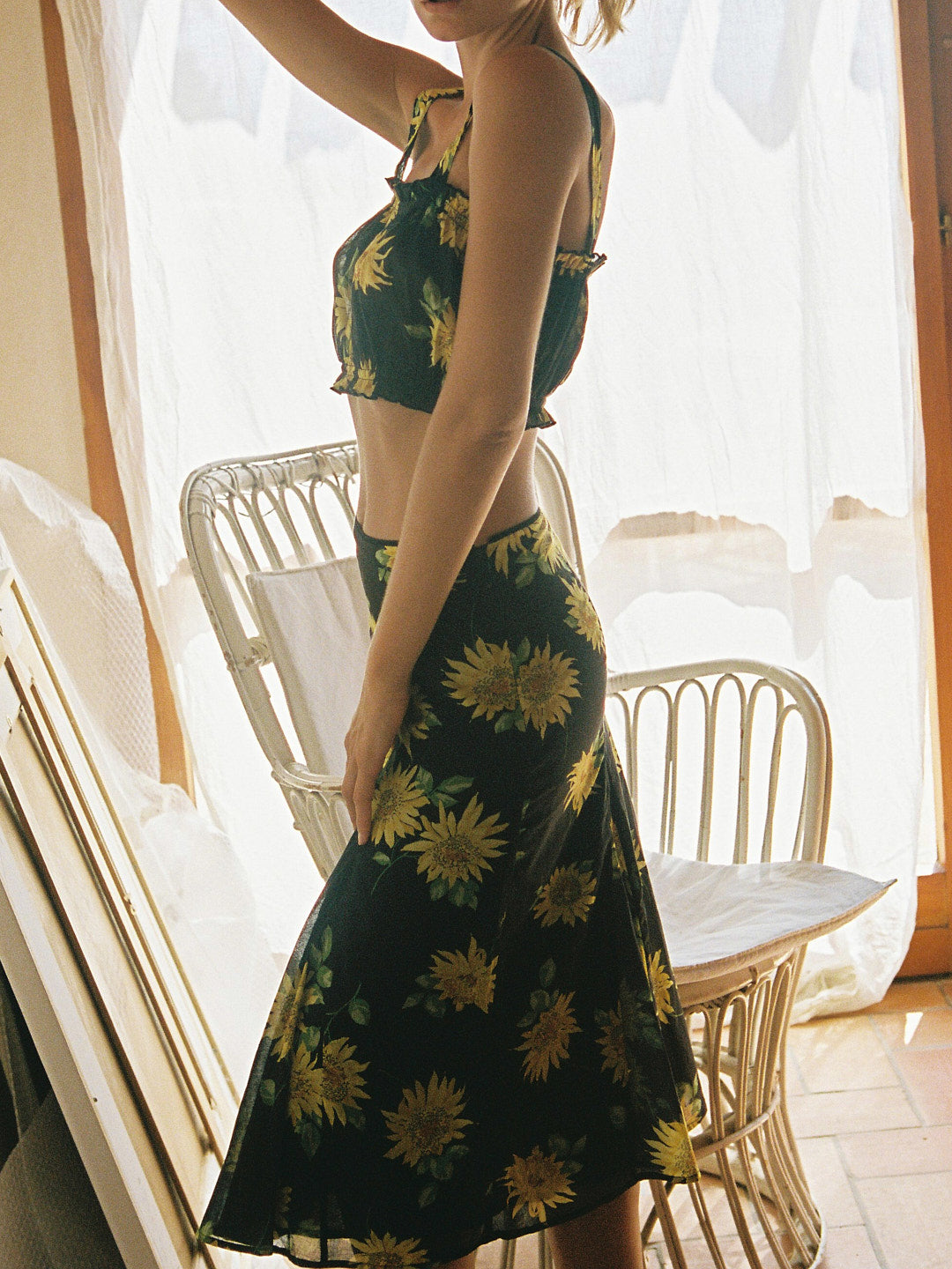 Amora Skirt - Golden Flower