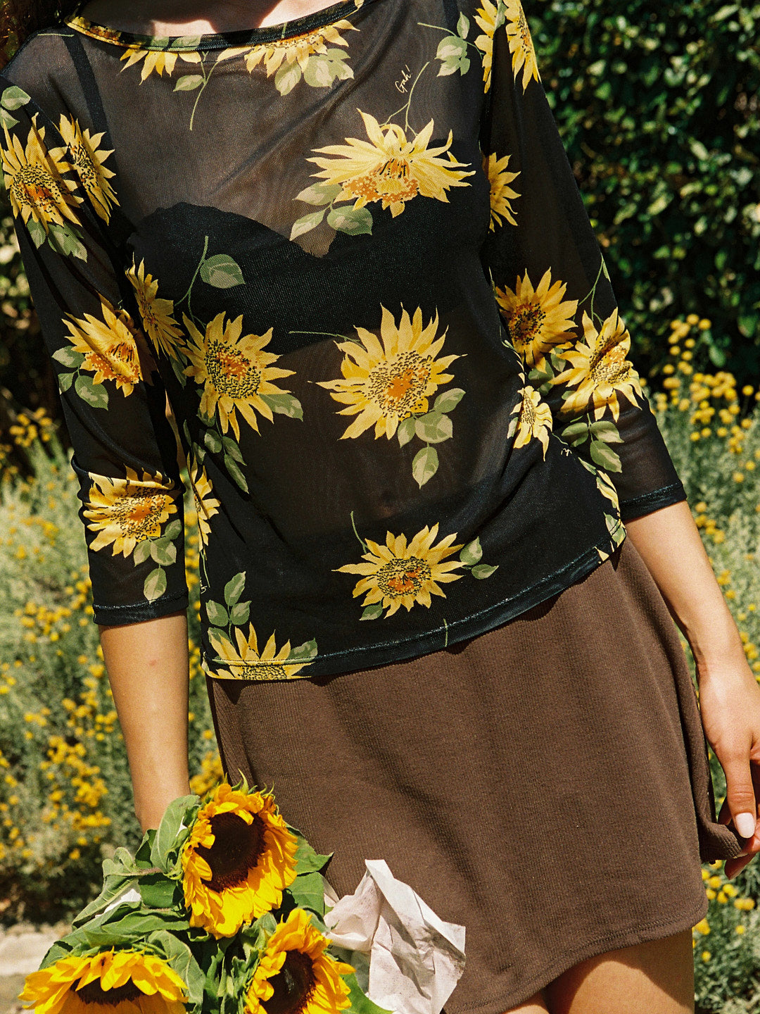 Nia Top - Midnight Sunflower