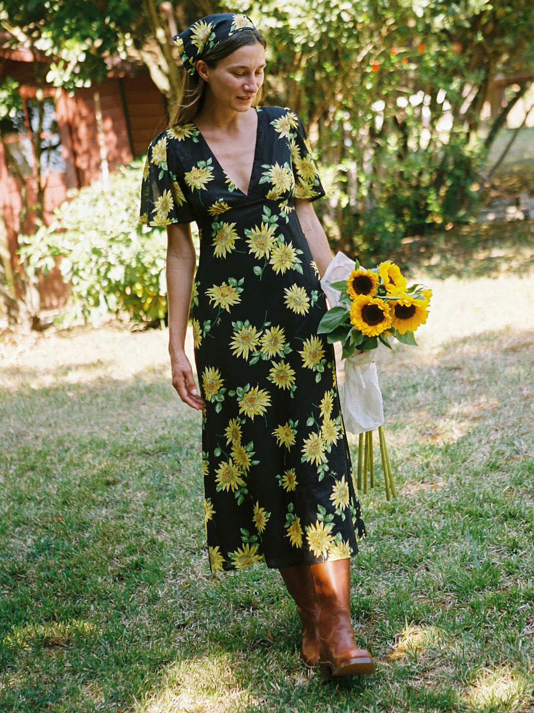 Grace Dress - Golden Flower