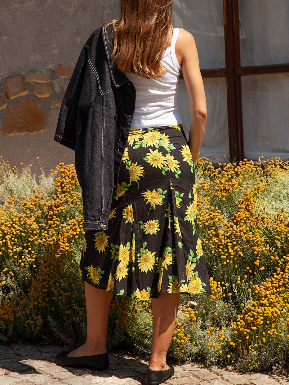 Amora Skirt - Golden Flower