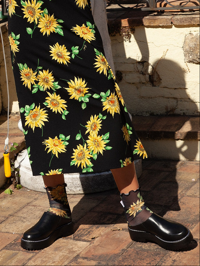 えっっっっっぐ　Noir Curve Mule Shoes 27.5 Lena Chunky Mule - Black – Lisa Says Gah