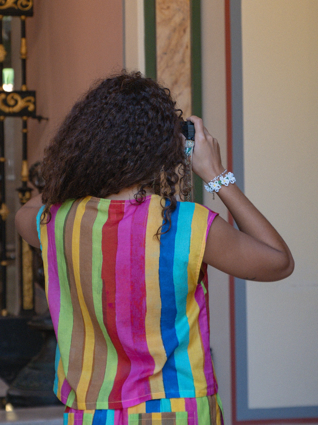 Madeline Top - Sherbert Stripe