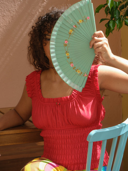 Hallie Top - Cherry