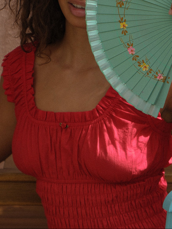 Hallie Top - Cherry