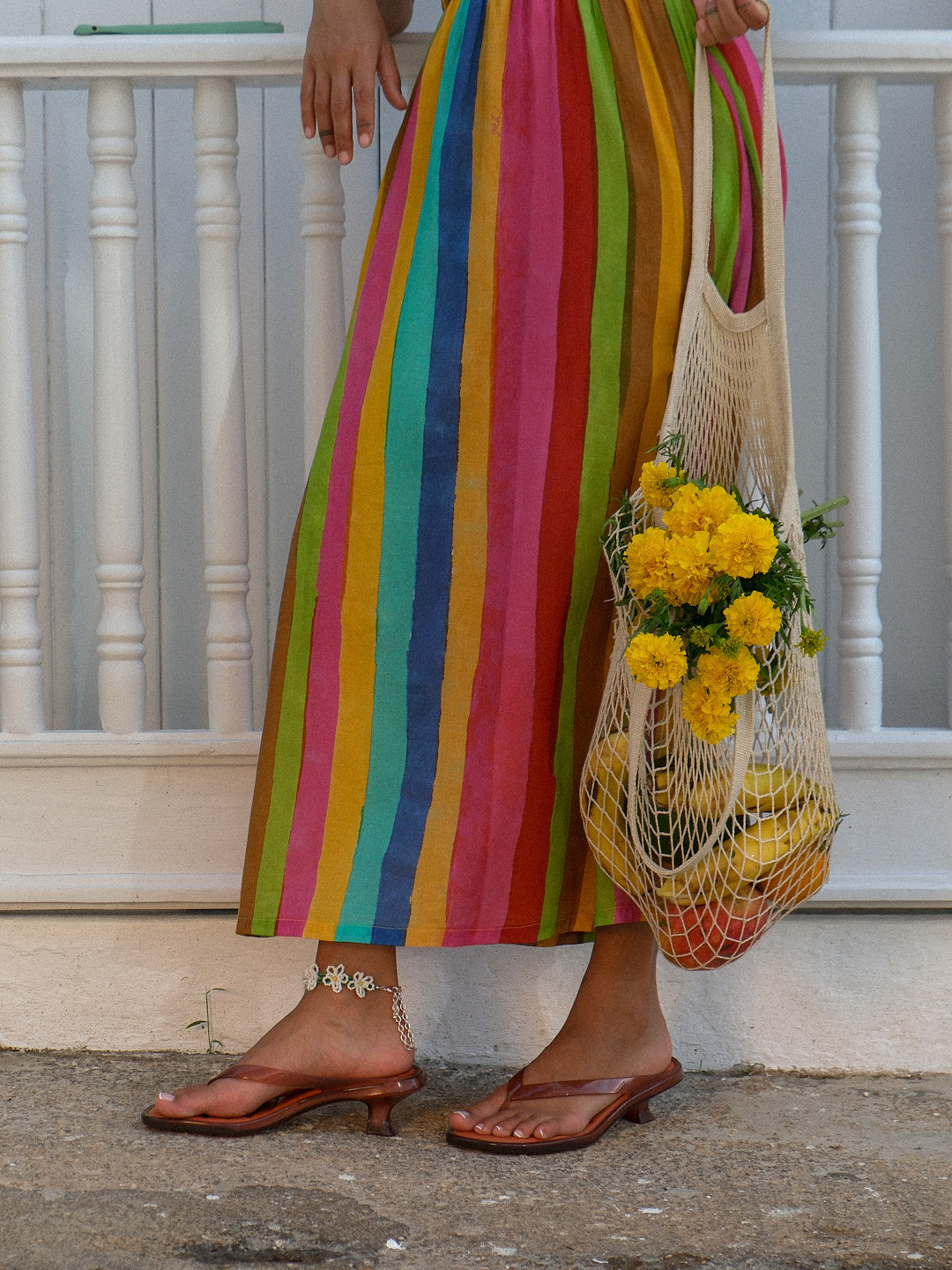 Annie Dress - Sherbert Stripe – Lisa Says Gah