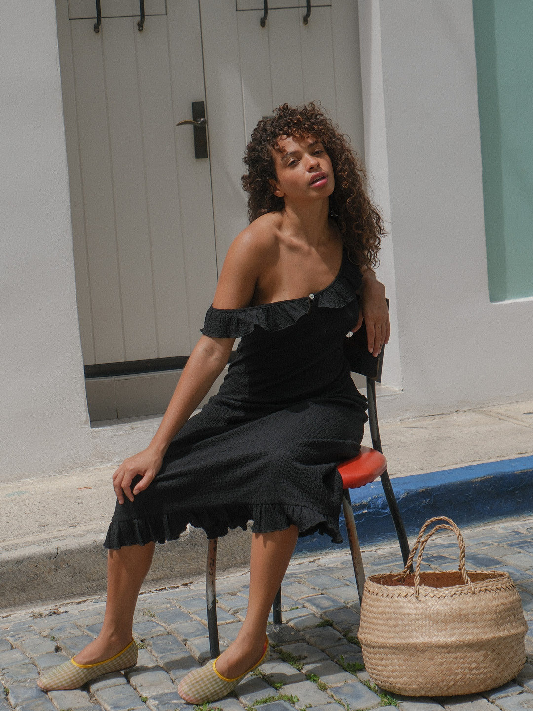 Eloise Midi Dress - Black