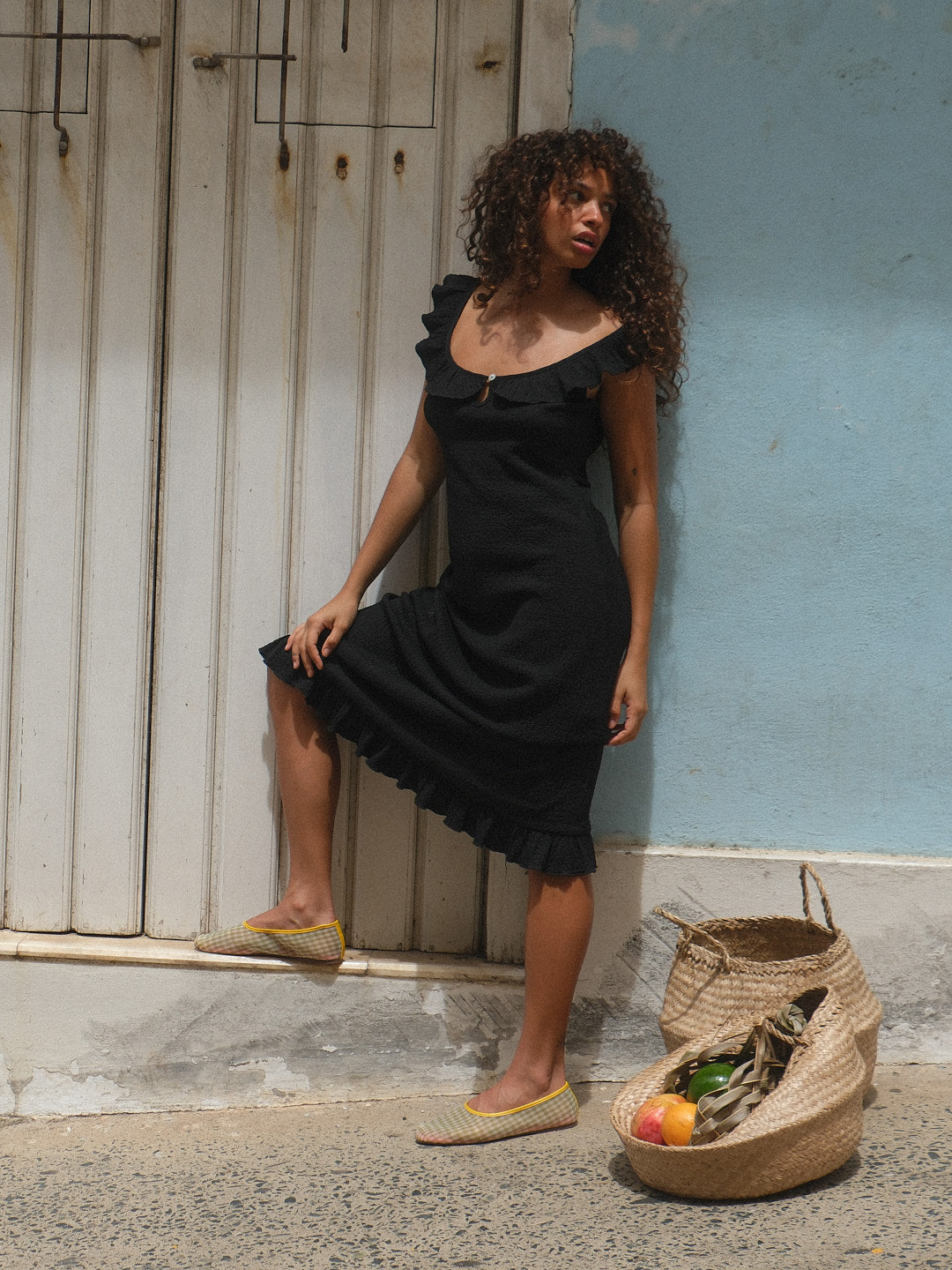 Eloise Midi Dress - Black