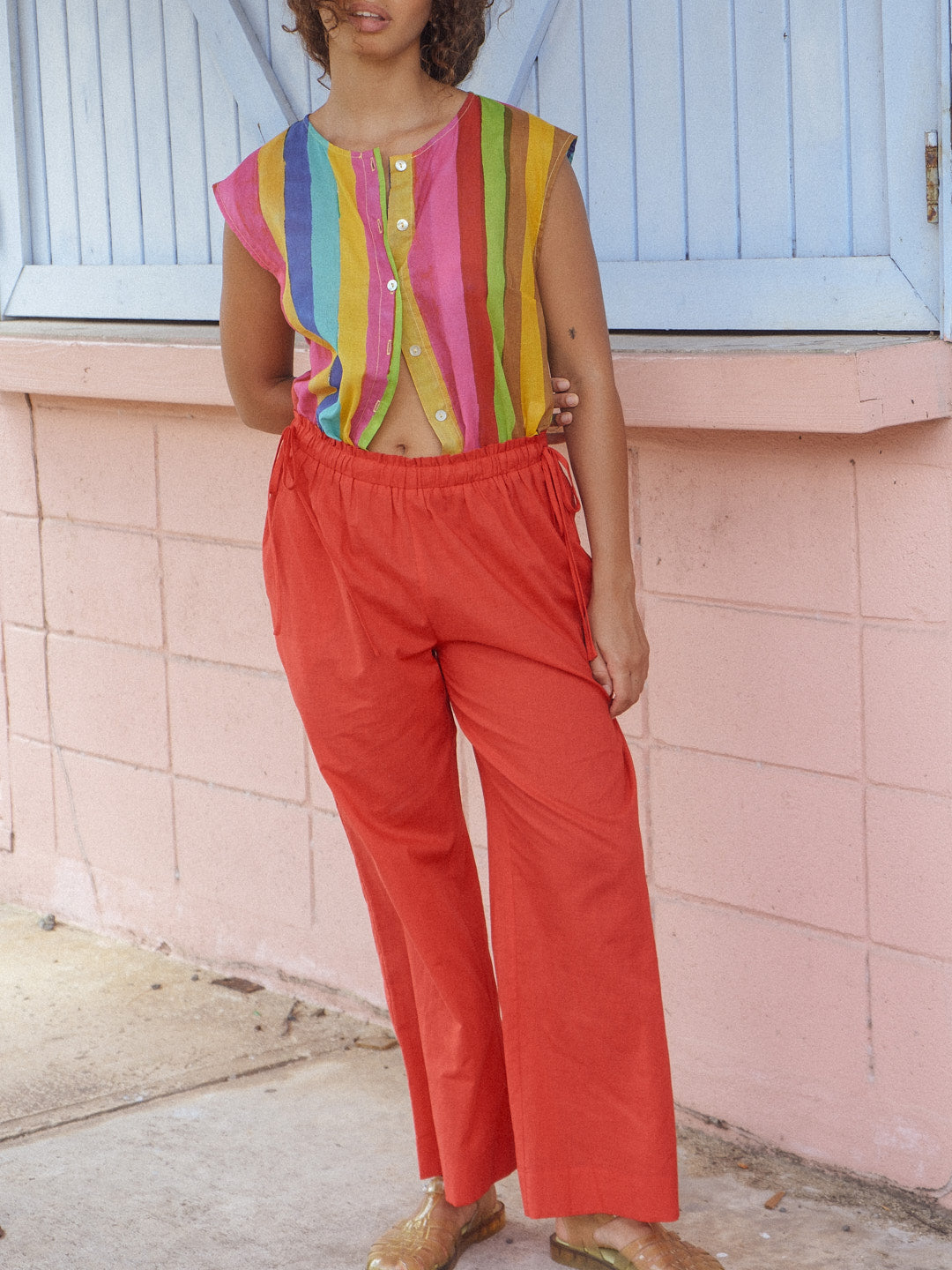 Nora Pant - Cherry