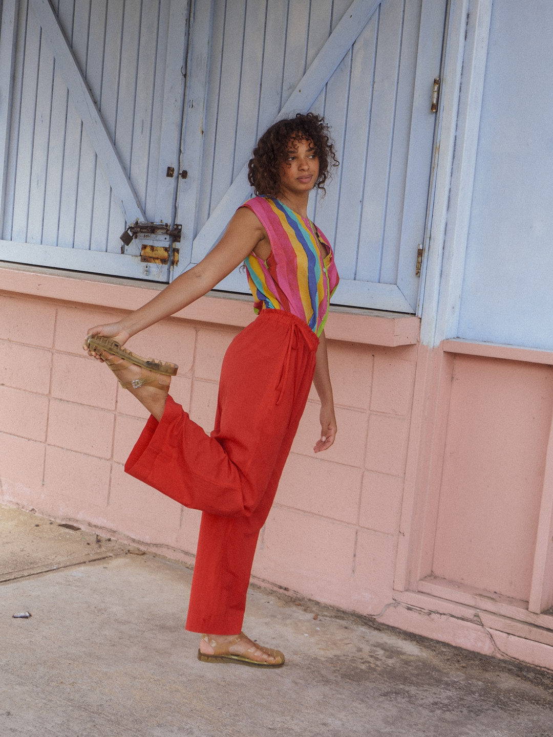 Nora Pant - Cherry