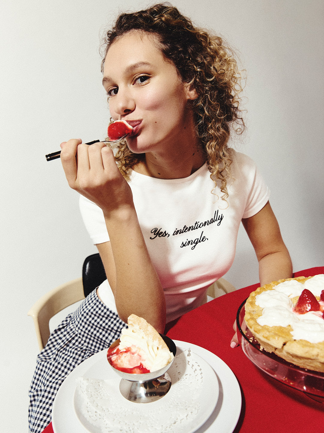 Cotton Tee - Yes, intentionally single.