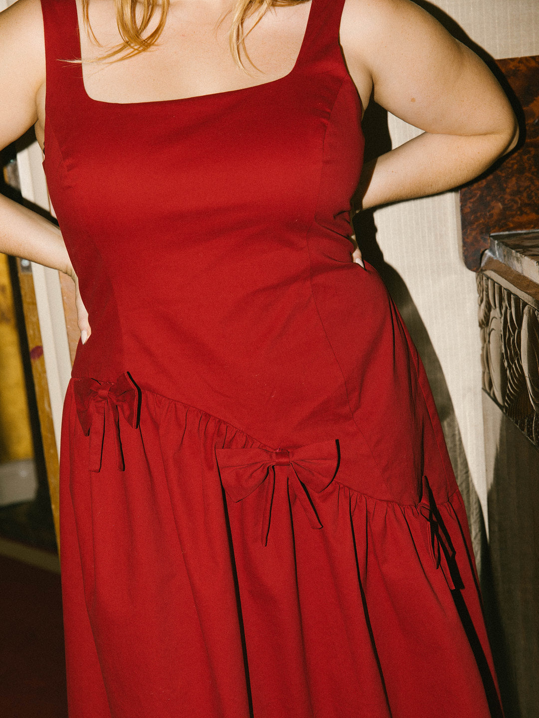 Alina Dress - Merlot