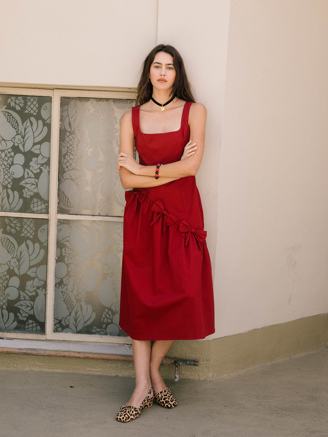 Alina Dress - Merlot