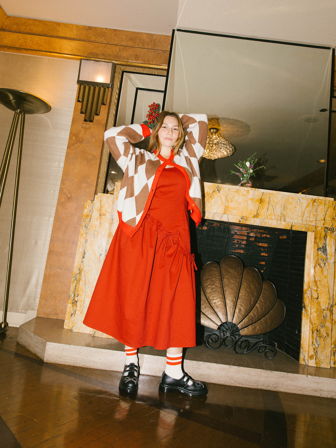 Alina Dress - Merlot