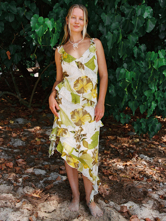 Hewitt Midi Dress - Lagoon Green