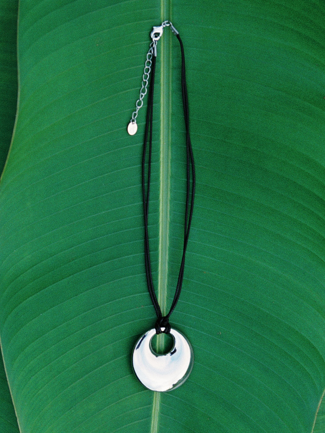 Aurora Circle Necklace - Silver