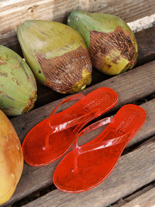 Olson Jelly Sandal - Cherry Red