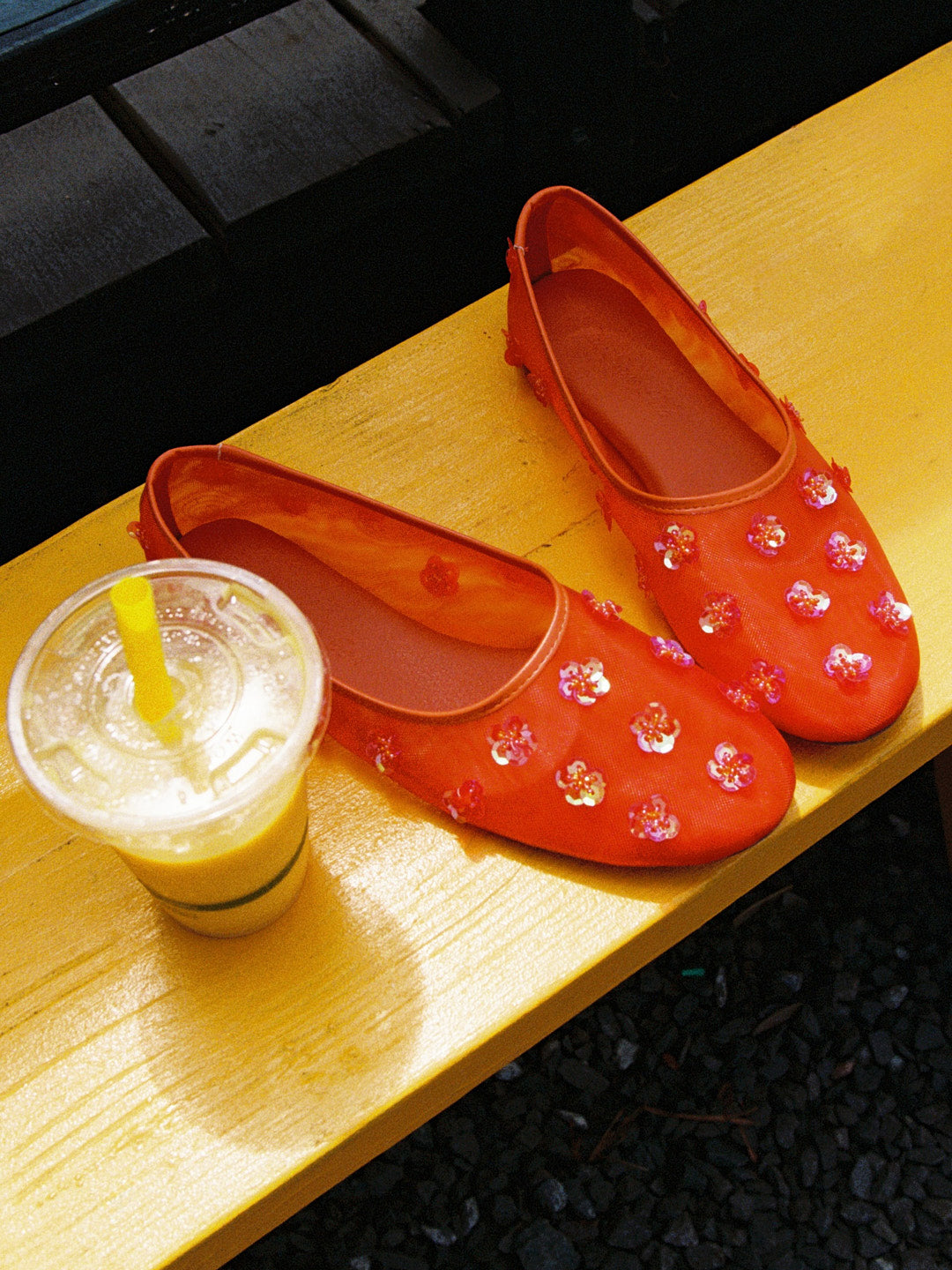 Eden Mesh Flat - Sunset Orange