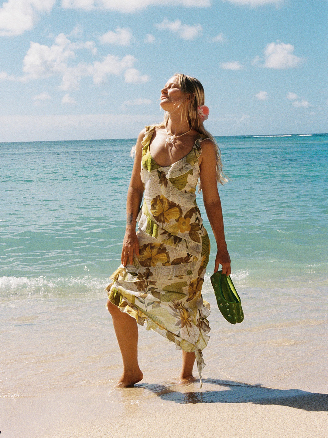 Eden Mesh Flat - Grass Green