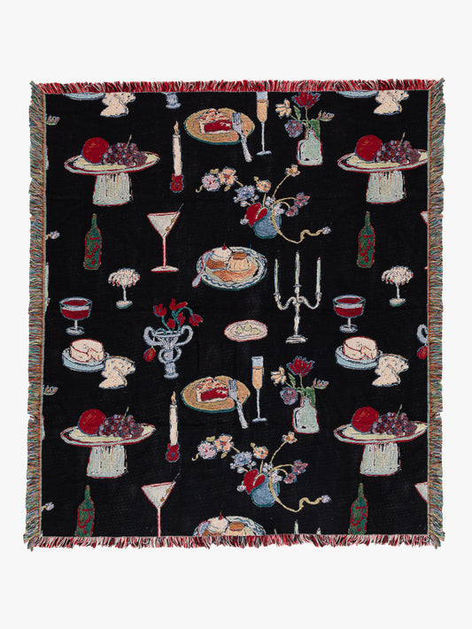Archie Throw Blanket - Set The Table Caviar