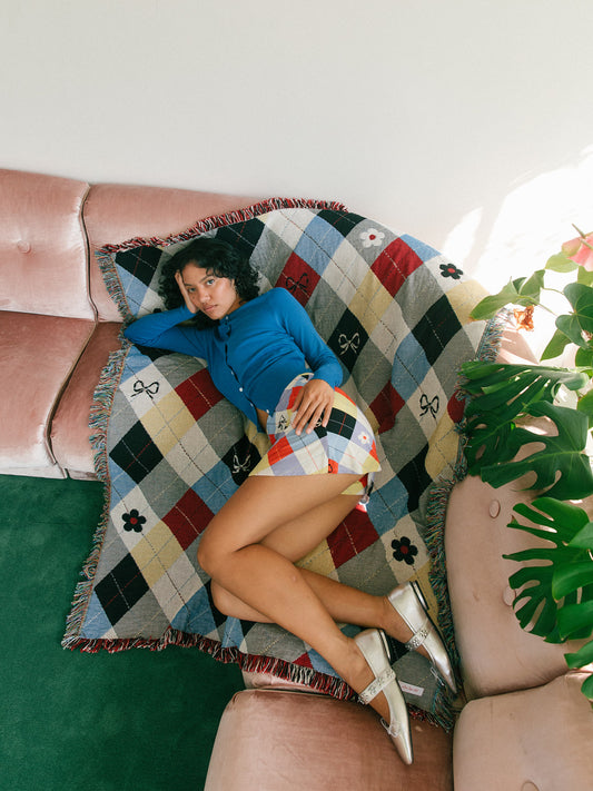 Archie Throw Blanket - Cirque Argyle