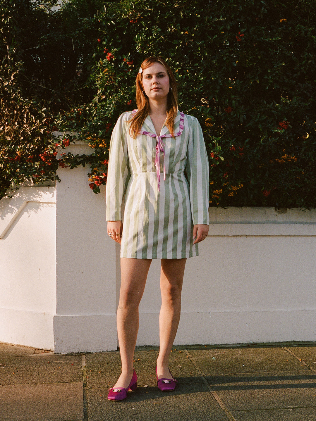 Mayfair Dress - Ivy Stripe