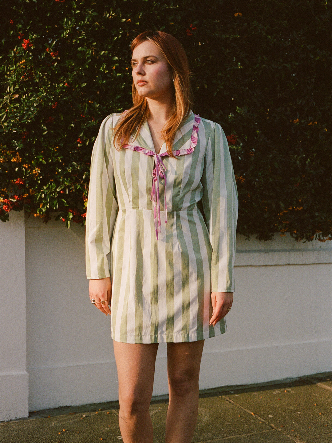 Mayfair Dress - Ivy Stripe