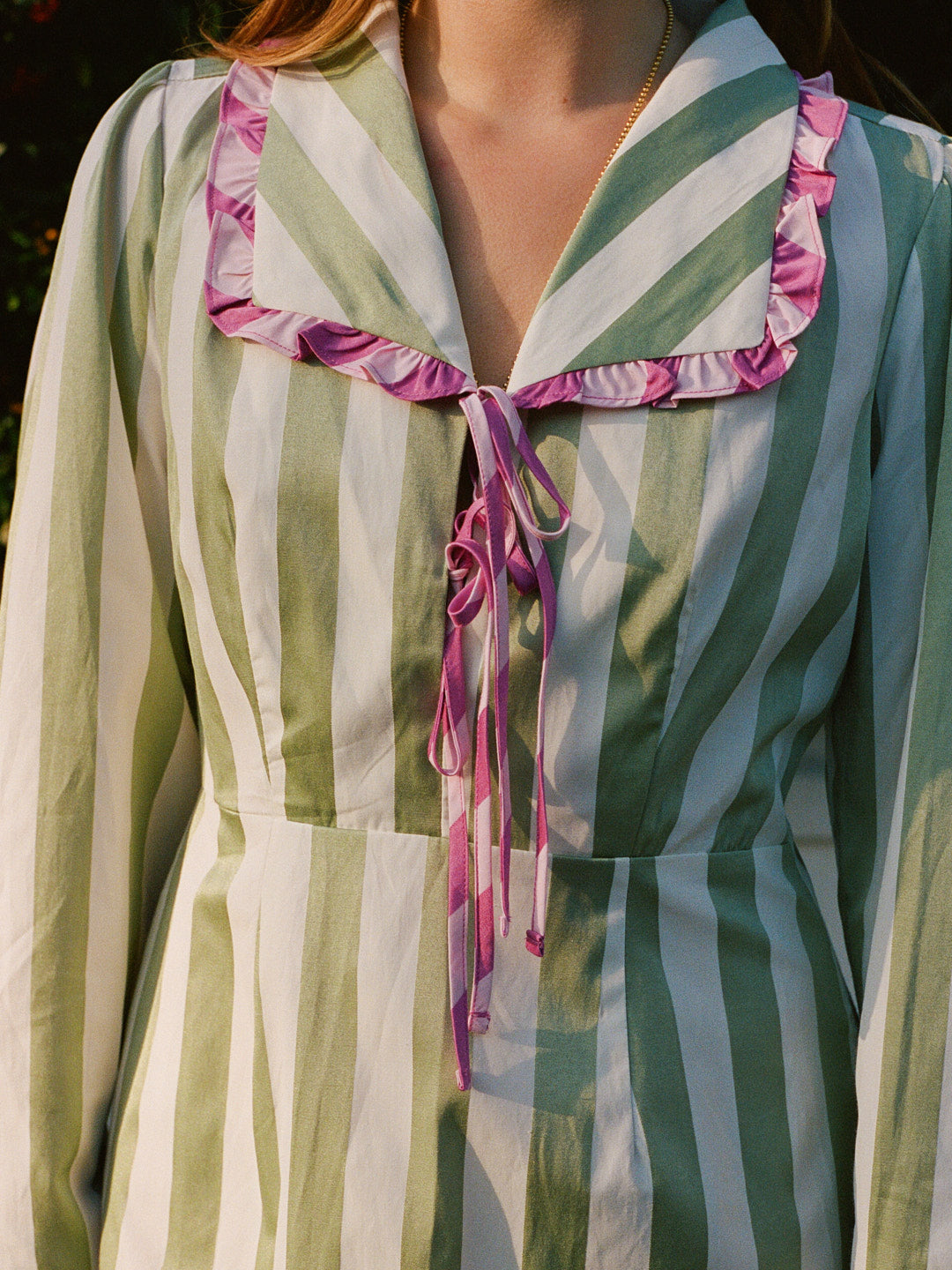 Mayfair Dress - Ivy Stripe