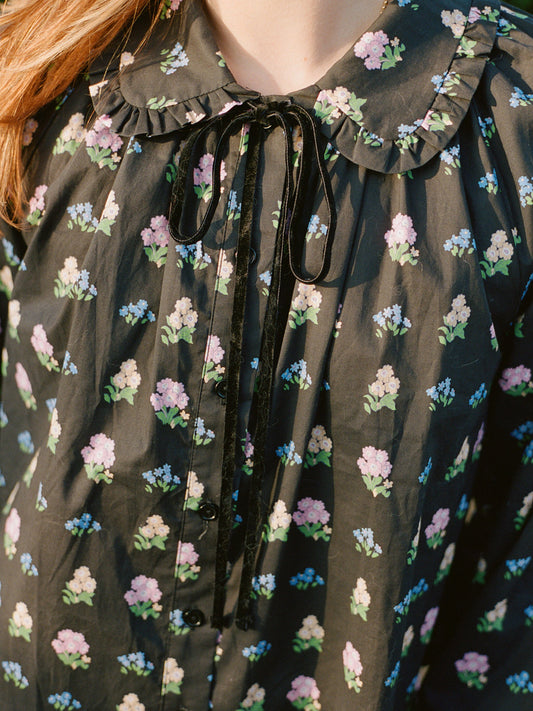 Wimbledon Top - Noir Garden