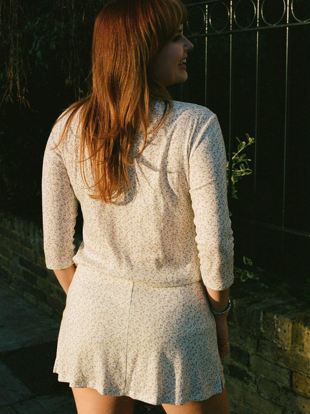 Shoreditch Skort - Ivory Buds – Lisa Says Gah