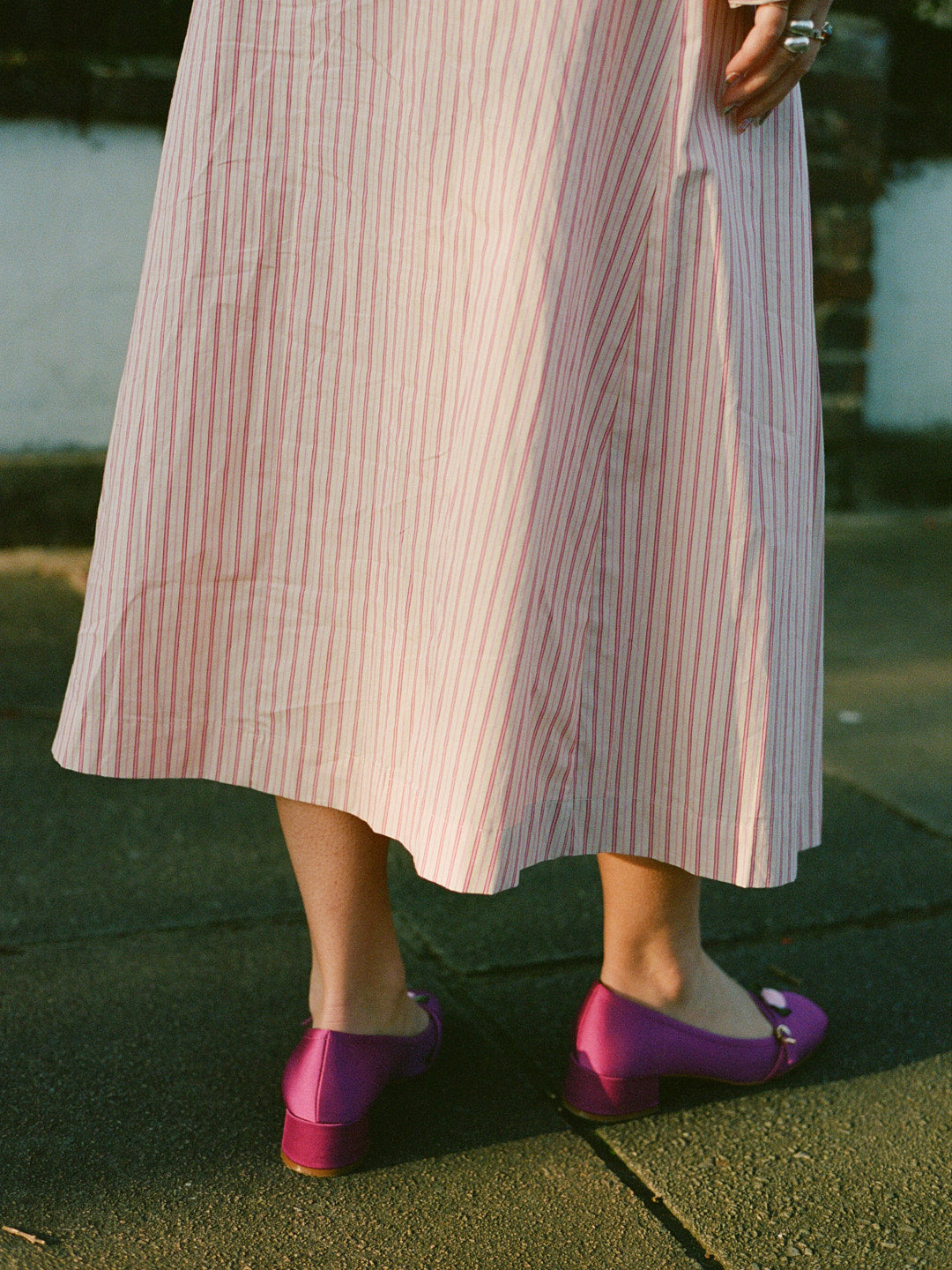 Islington Midi Skirt - Gelato Stripe