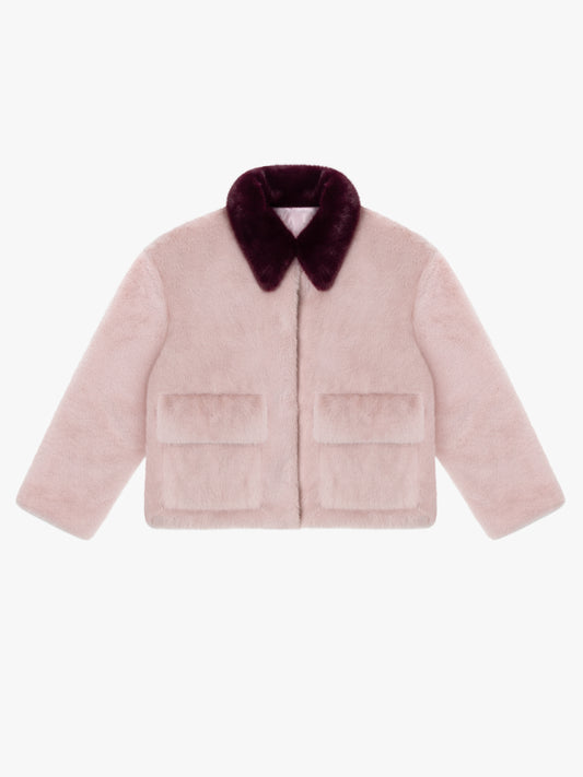 Babs Coat - Ballet Pink/Merlot