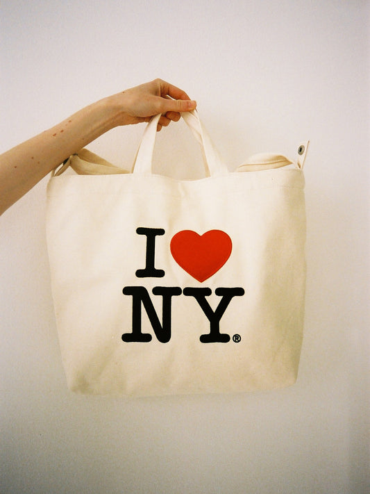 Horizontal Zip Duck Bag - I LOVE NY