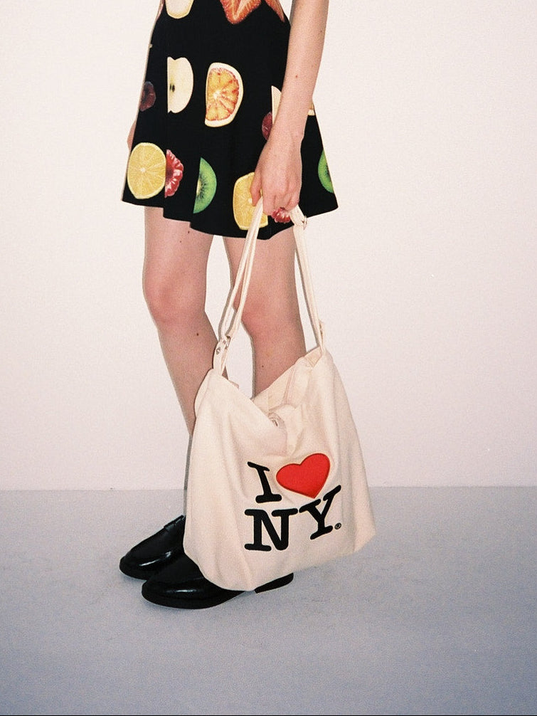 Horizontal Zip Duck Bag - I LOVE NY
