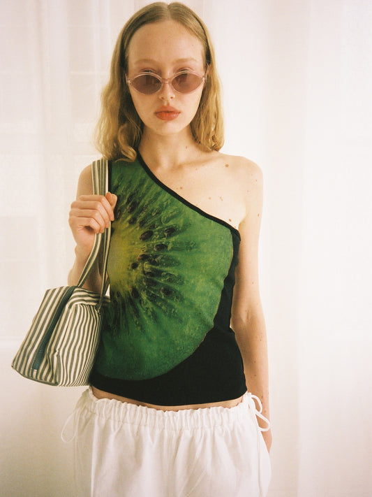 Fruit Slice One Shoulder - Kiwi