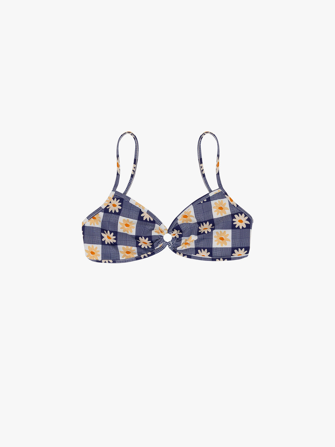 Banks Top - Navy Daisy Gingham