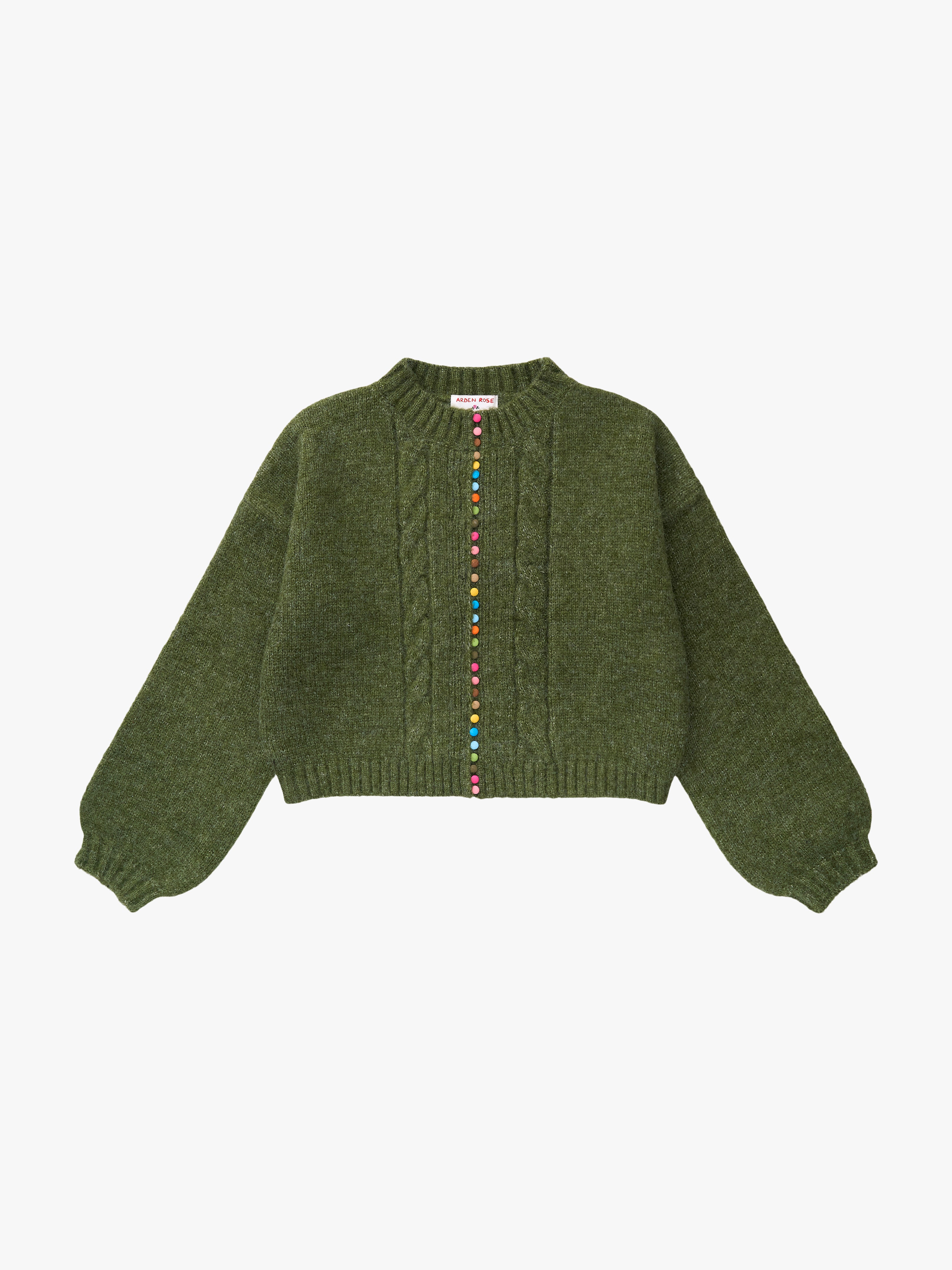 amachi. グレー/グリーン カーディガン lisa_says_gah_canonbury_cardi_