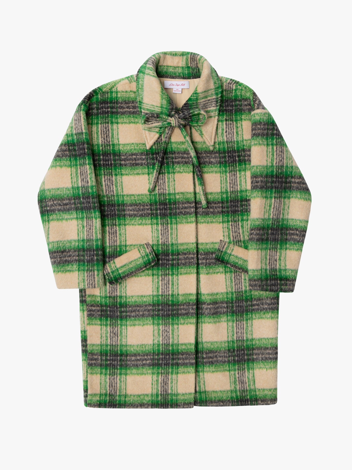 Chelsea Coat - Moss Plaid