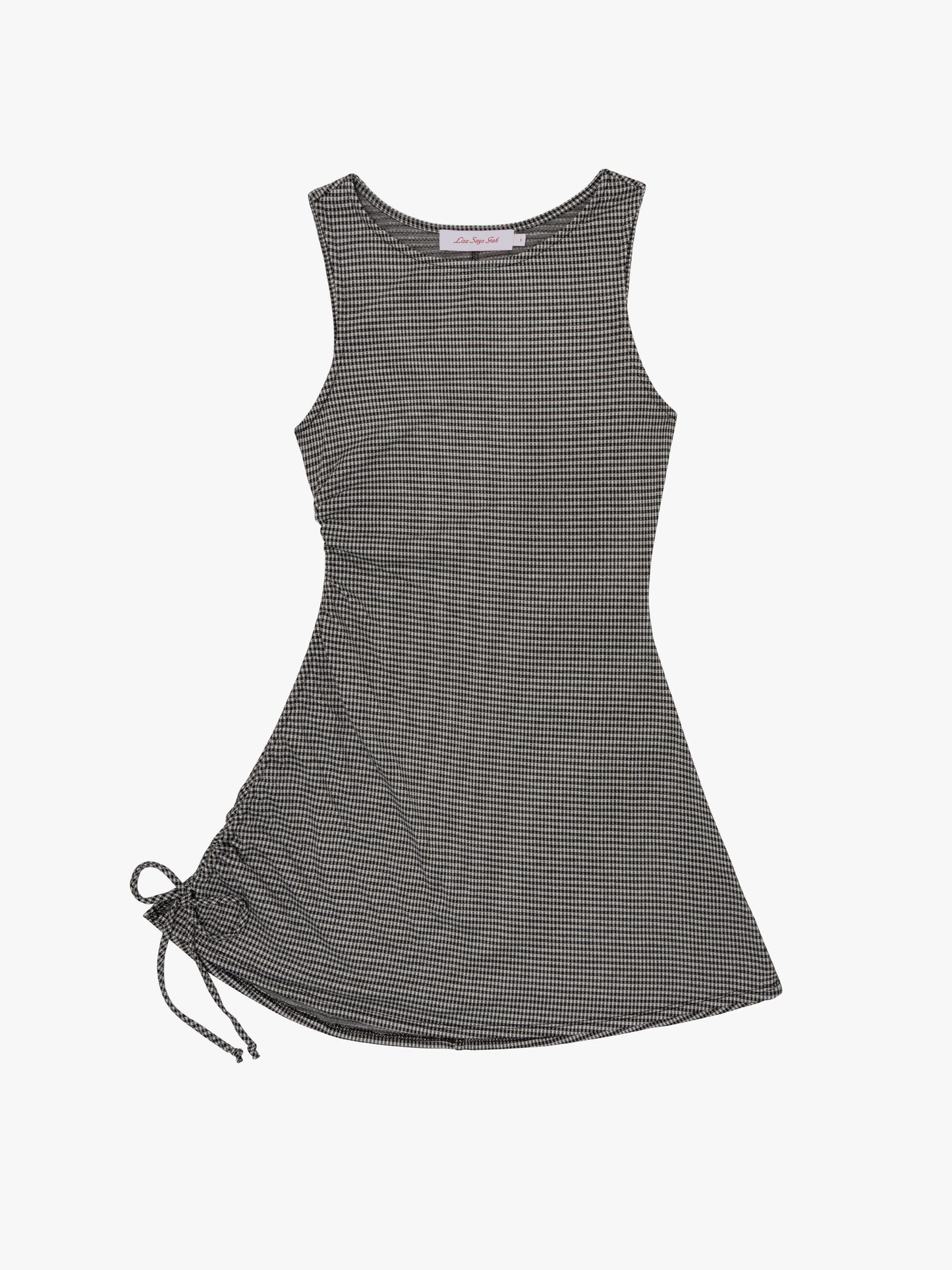 Cher Dress - Caviar Gingham