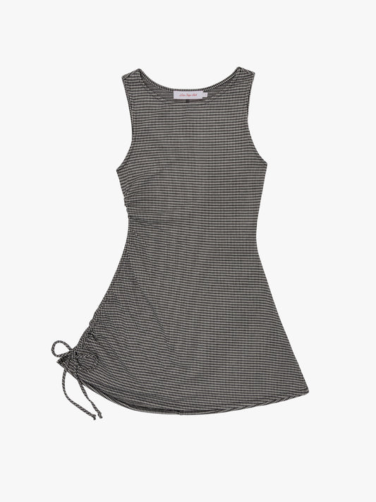 Cher Dress - Caviar Gingham