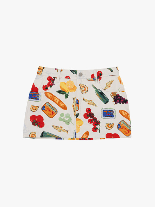 Chloe Mini Skirt - Italian Summer Ivory