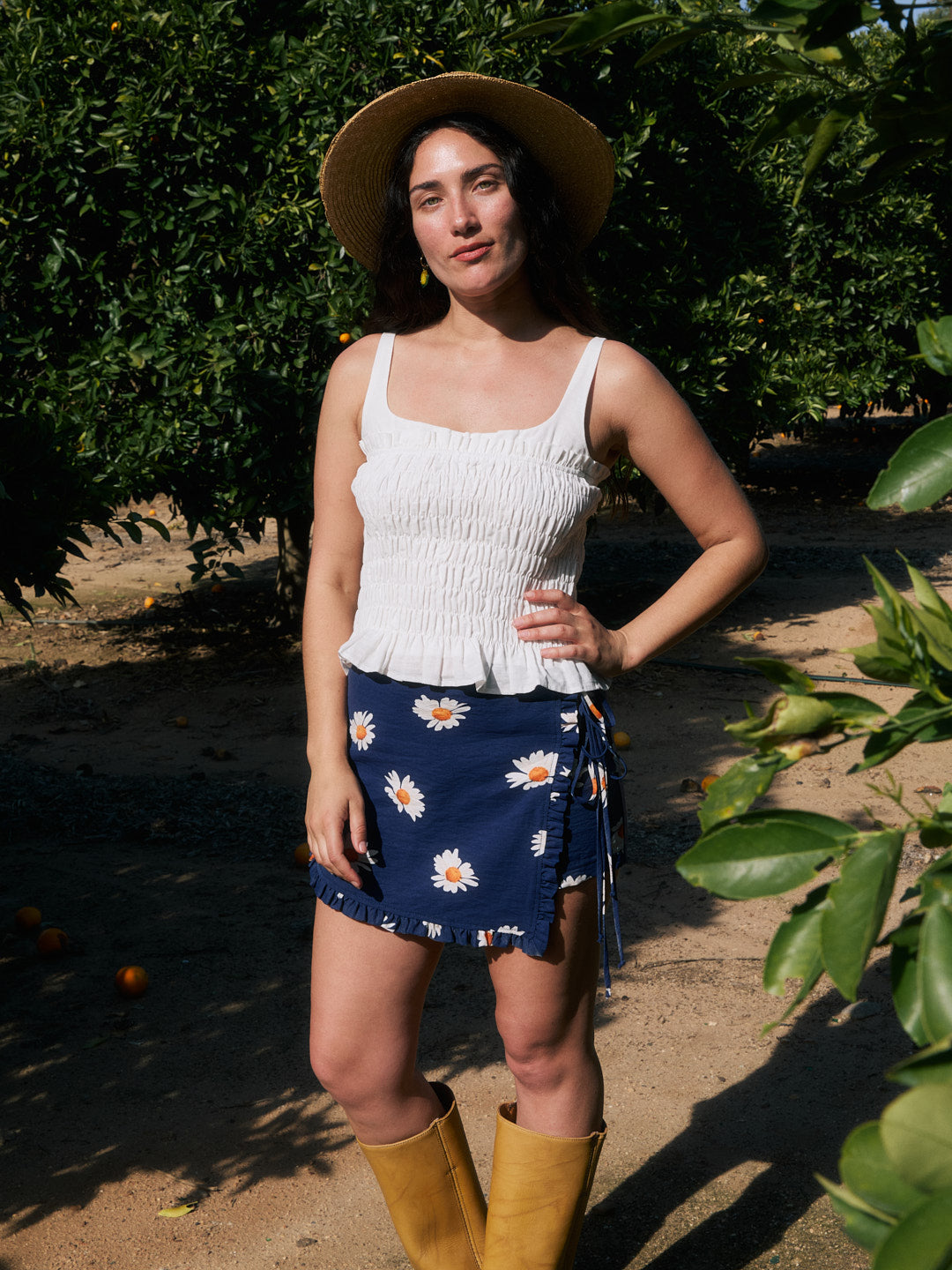Christy Skort - Navy Daisy