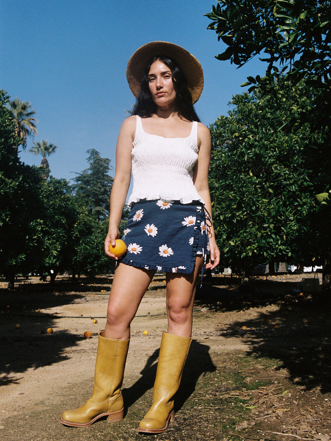 Christy Skort - Navy Daisy